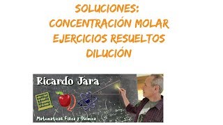 Soluciones Ejercicios con MOLARIDAD [upl. by Mccurdy]