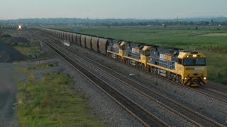 NSW Railways  Hunter Valley Nov 12 2011 Australian Trains [upl. by Samp]