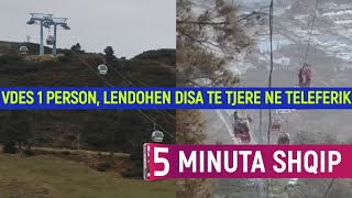 Vdes një person lëndohen disa të tjerë pasi teleferiku u përplas me shtyllën [upl. by Nehcterg]