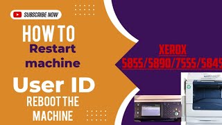 how to restart xerox machine or reboot user or admin id hamidalamgir5378 xerox ricohprinterhp [upl. by Rivard]