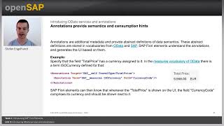 Introducing OData services and annotations  W1U3  Developing and Extending SAP Fiori Elements Apps [upl. by Cherilynn]