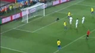 Brasil Vs Chile 30 Goals amp Full Highlights octavos final Mundial Sudafrica 2010 [upl. by Bryana]