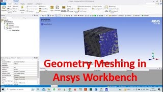 Geometry Meshing in Ansys Workbench  Basic Ansys Meshing Tutorial  Ansys 2020 R1 [upl. by Erialc]