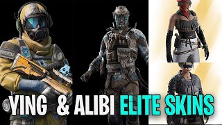 NEW Y8S4 YING amp ALIBI Elite Skins ANIMATION  Rainbow Six Siege Deep Freeze [upl. by Aerdnas]