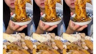 AMRS eating bone 🍖 bones food chinesemukbangshow mukbang bonesoup eatingshow fyptiktok fyp [upl. by Ahsiadal243]