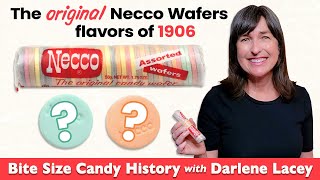 Bite Size Candy History  The Original Necco Wafers Flavors of 1906 [upl. by Yadrahc]