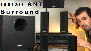 How to Set Up Surround Sound  ONKYO Receiver Review [upl. by Anayik565]