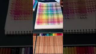 Playing with colored pencils  shorts colorchart nuancier [upl. by Ailegra]