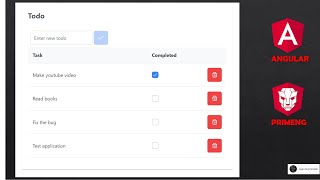 Angular PrimeNG TodoList with Json server Code attached [upl. by Stavros]