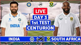 India vs South Africa 1st Test Day 3 Live  IND vs SA 1st Test Live Scores amp Commentary [upl. by Adym]