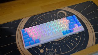 Typing test Keyboard Mechanical Sades Kunai 68 Gateron yellow [upl. by Nadeen]