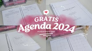 Agenda 2024 GRATIS para descargar e imprimir  Planner Digital  agenda2024 agenda 2024 [upl. by Nwhas]