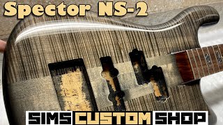 Custom USA Spector NS2 Bass  Transparent Black by Sims Custom Shop [upl. by Whorton]