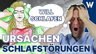 Schlafprobleme Daran könnte es liegen Häufige Ursachen für schlechten Schlaf Meine Tipps [upl. by Annalise]