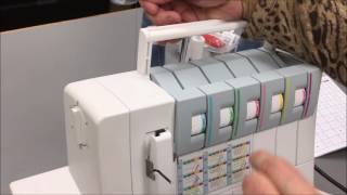 Coverstitch on the Pfaff Serger [upl. by Eldnik406]