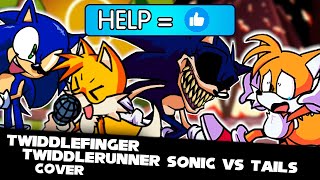 quotTWIDDLE RUNNERquot SONIC VS TAILS  LYRICS  TWIDDLEFINGER Max VS Nugget  GameplayModCover [upl. by Naoma]