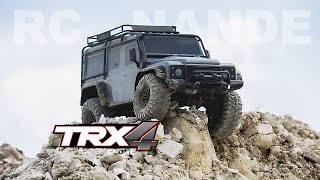 110 Scale RC Defender  Traxxes 4 clone offroad trx4 traxxas [upl. by Tiphani]