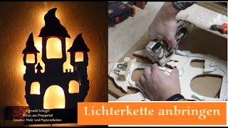 Die Beleuchtung für das Geisterschloss als Schlummerlampe Teil IV [upl. by Dubois]