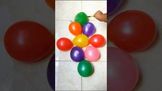 Nine metallic Balloons colour pop funwaterballoonspop satisfying colourfulballoonpopping asmr [upl. by Sadnalor]