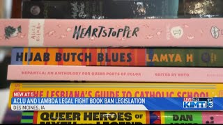 ACLU and Lambda Legal fight book ban legislation in Iowa [upl. by Alamat]