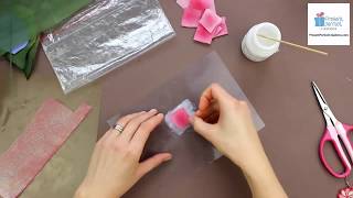 Video to the Fabric Hydrangea Corsage Tutorial [upl. by Nois906]