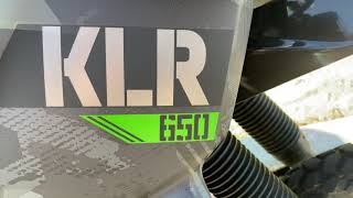 2022 Kawasaki KLR 650 Exhaust Sound  Stock vs Yoshimura RS2 Slipon [upl. by Lisle470]