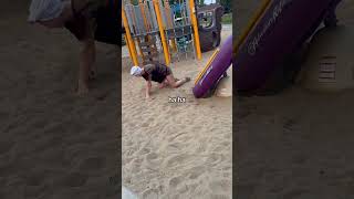 Woman Falls off Seesaw at Kids Park  1521024 [upl. by Diena]