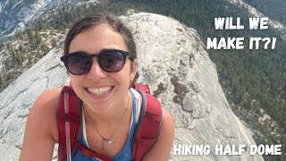 Hiking Half Dome Yosemite National Park  Van Vlog 27 [upl. by Nirehs]