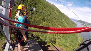 Mosjøen Zipline 23062021 [upl. by Damahom698]