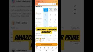 Amazon Free 1 Year Prime Membership 2024 amazon shorts [upl. by Eremehc]