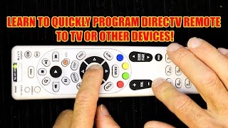 How to Program Your DirecTV Remote to Operate Your TV [upl. by Theda]