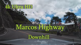 4k Scenic Drive  Baguio City  Philippines  Marcos Highway Downhill [upl. by Anileda]