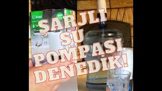 ŞARJLI SU POMPASINI DENEDİK A101 DEN KİWİ ŞARJLI SU POMPASI ALDIK reklam değil [upl. by Imoin]