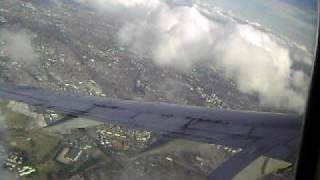 TAROM BOEING 737300 flying through clouds over CDG Paris [upl. by Montford]