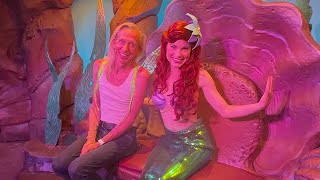 Meet and greet Princess Ariel Magic Kingdom Ariel’s Grotto [upl. by Lothar]