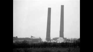 Twin chimney demolition [upl. by Fadden]