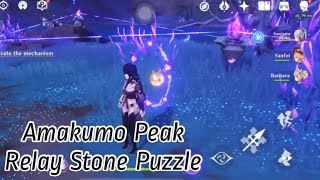 Amakumo Peak Relay Stone Puzzle  Genshin Impact [upl. by Mellen506]