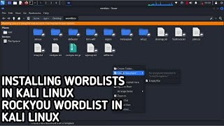 HOW TO EXTRACT ALL WORDLISTS IN KALI LINUX WITHOUT USING THE TERMINAL [upl. by Negriv]