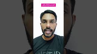 How to Pronounce Lieutenant ⚡️Lieutenant Pronunciation trending shorts pronunciation [upl. by Aehs]