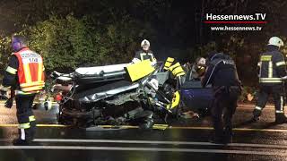 B7 Zwei Personen nach Unfall nahe Kaufungen eingeklemmt 14112024 [upl. by Marmawke]