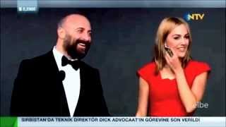 GQ Moty 2014 Ödül Töreni Halit Ergenc with Berguzar Korel and Meryem Uzerli [upl. by Alpert]