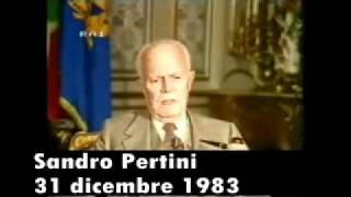 Sandro Pertini Discorso di Capodanno 31 dicembre 1983 [upl. by Ecirtnahs]