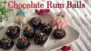 Chocolate Rum Balls  Christmas Special Chocolate Rum Balls Recipe  Goan Foodie [upl. by Ysnil]