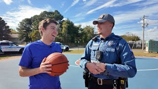 James Goes Out Playing Basketball With The Millsboro Police Department [upl. by Aveline570]