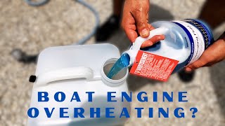 HOW to Keep Your BOAT ENGINE Running COOL and CLEAN by DESCALING FLUSH [upl. by Maillw]