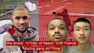 the brutal mrder of Naasir Crill Francis during gang shting crime [upl. by Amehr329]