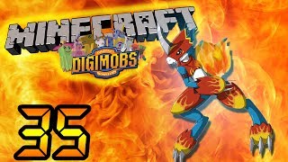 Flamedramon 📺 Digimobs 35 Minecraft Deutsch 📺 baastiZockt [upl. by Llenil]