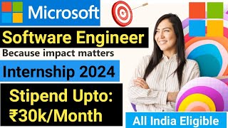 How I got a Microsoft Internship  Software Engineer Internship at Microsoft India  job adda India [upl. by Dominica523]