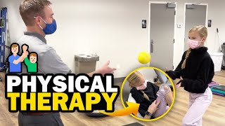 Brielles Physical Therapy for Dislocated kneecap  Meet the Millers Family Vlogs [upl. by Margalit]