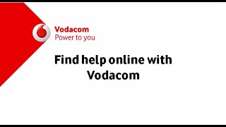 Get the Help you need Online at Vodacomcoza [upl. by Coonan]